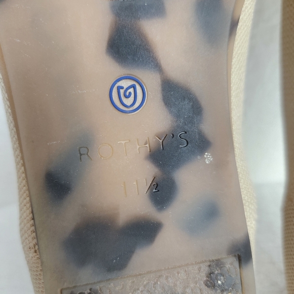 Roth'ys Round Toe Flats Ecru Women's Size 11.5 - Picture 9 of 11